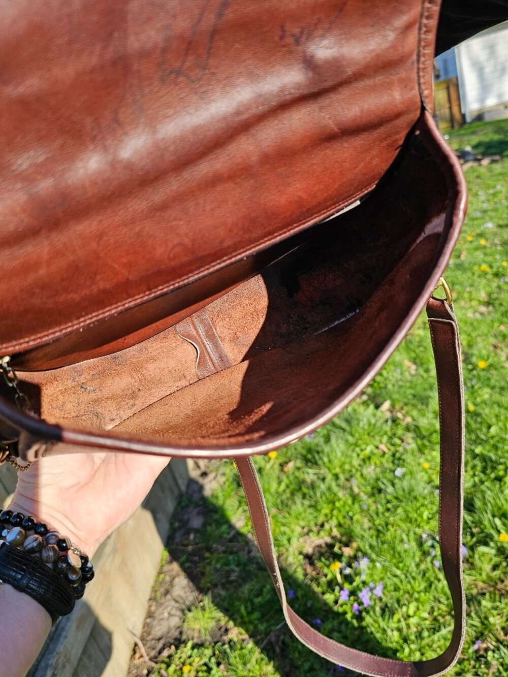 Vintage Coach Plaza Bag #9860 Mahogany Made In USA Year 1989 - Picture 12 of 13